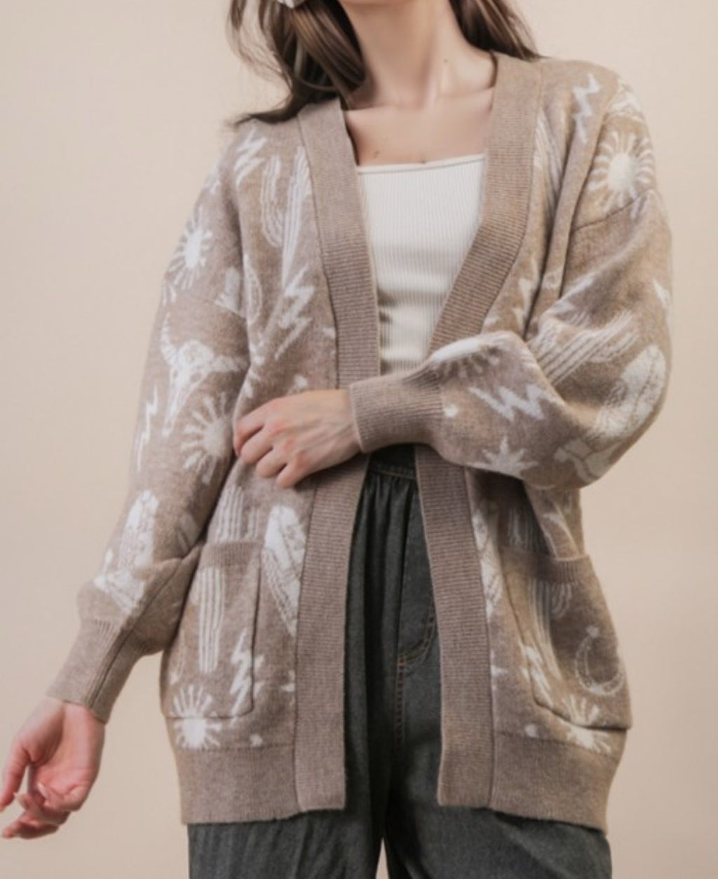 Oversized Western Cardigan
