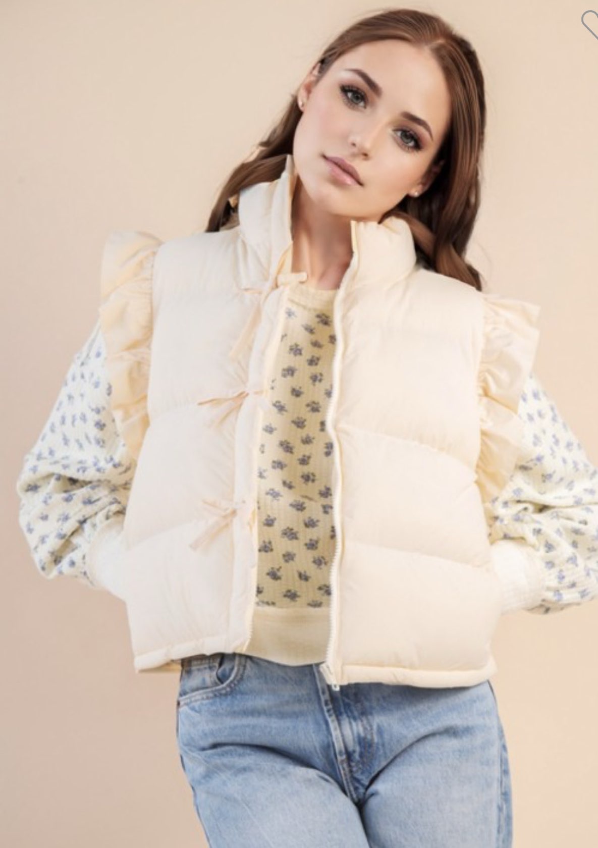 Bow Puffer Vest
