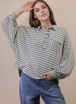 Striped Batwing Top