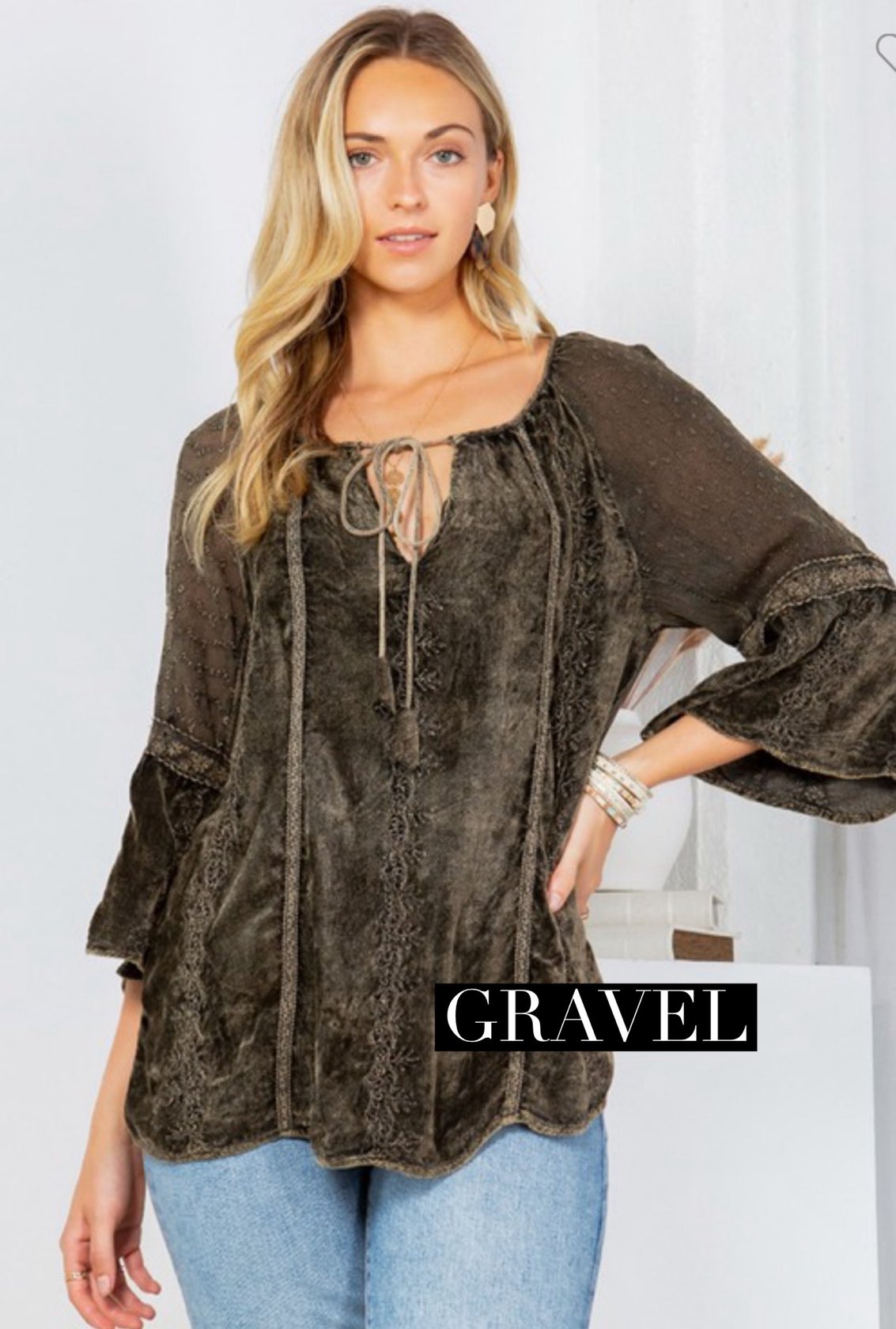 Patchwork Peasant Top