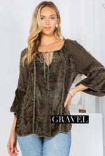 Patchwork Peasant Top