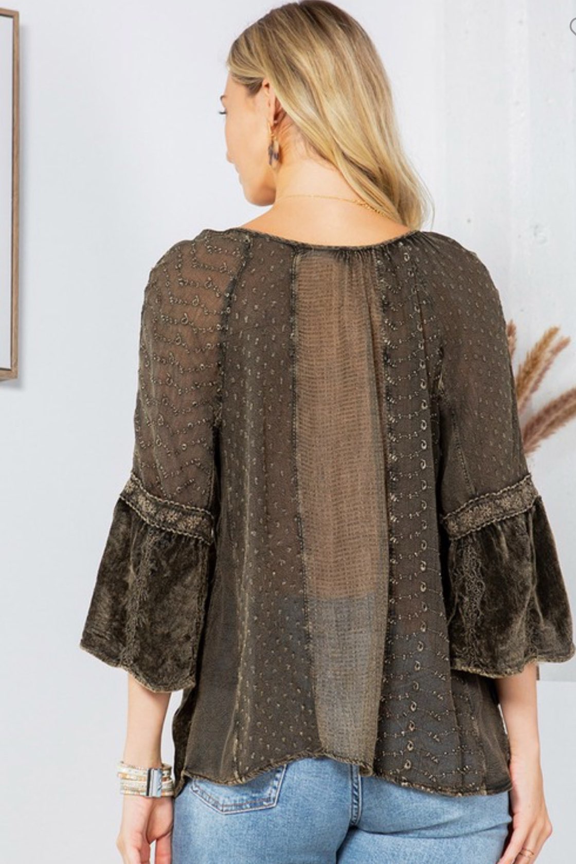 Patchwork Peasant Top