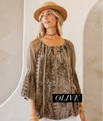 Patchwork Peasant Top