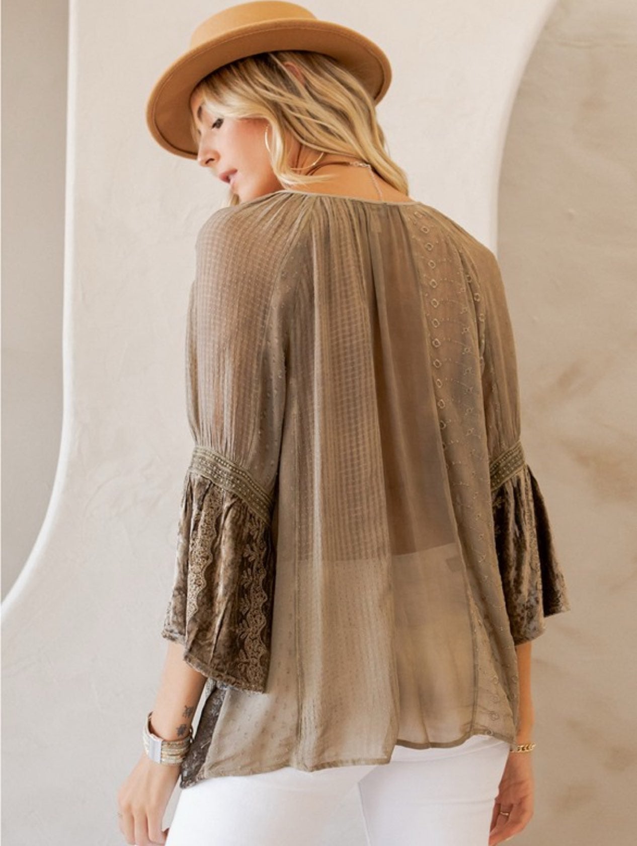 Patchwork Peasant Top