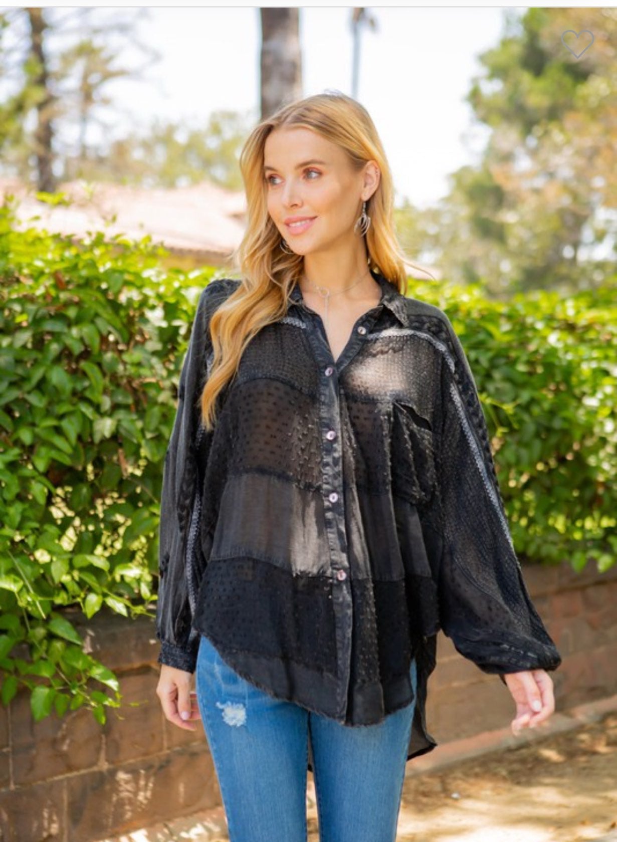 Dolman Embroidered Top