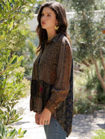 Button Front Boho Top