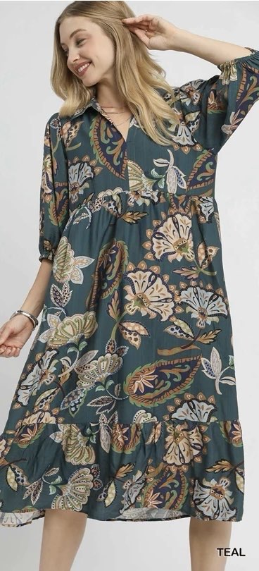 Boho Paisley Tiered Dress