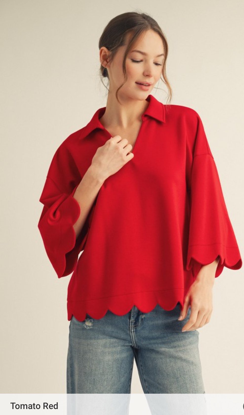 Scallop Blouse