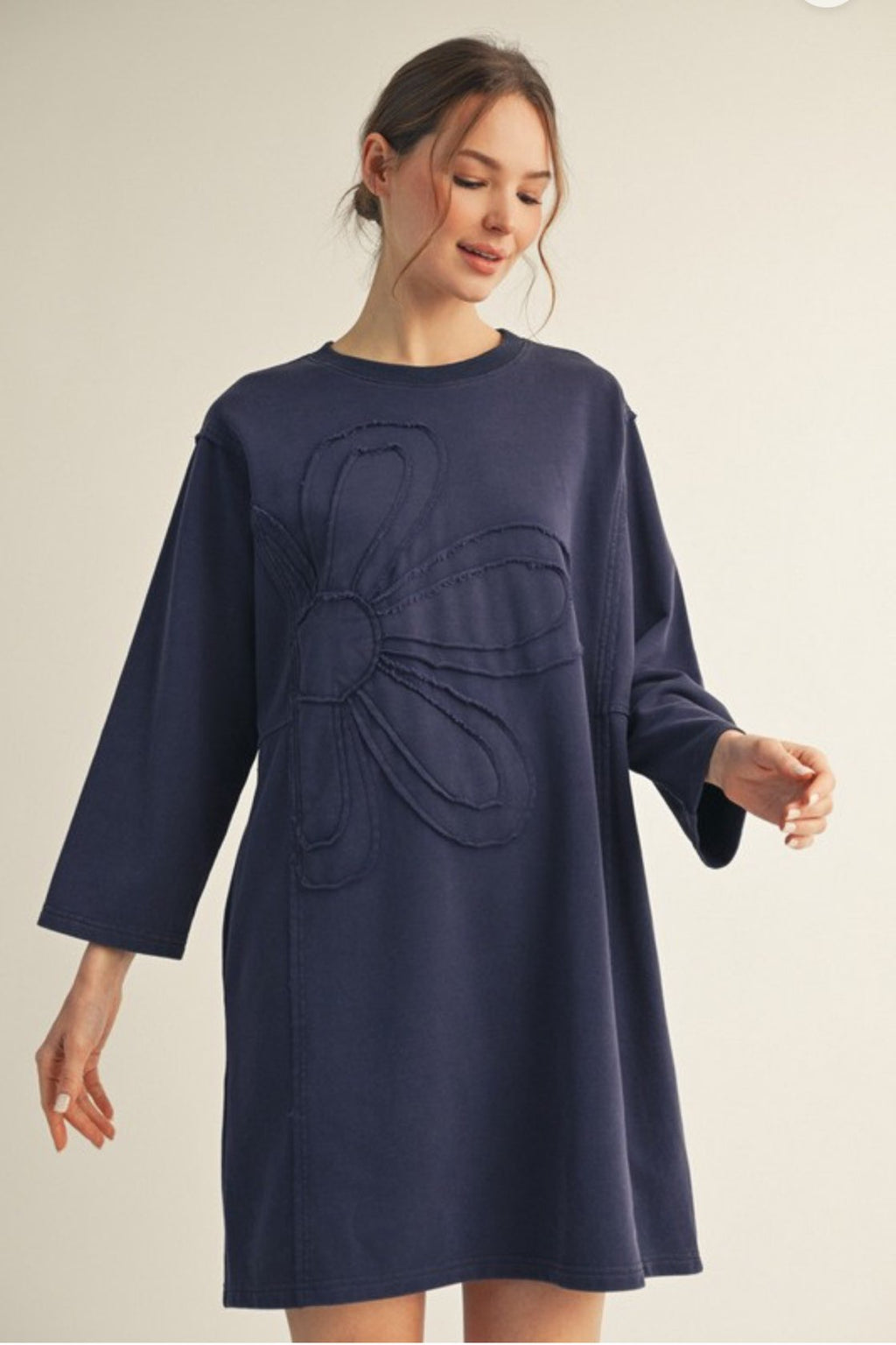 Big Floral Patch Dress