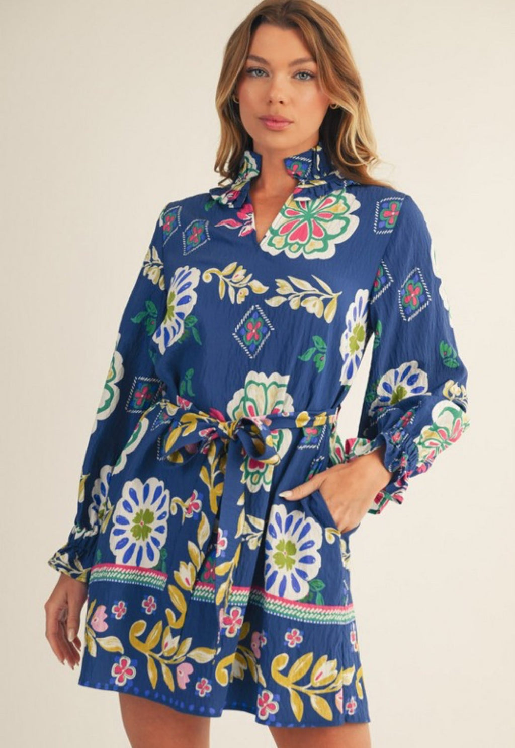 Waist Tie Boho Dress