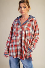 Hooded Flannel Shacket