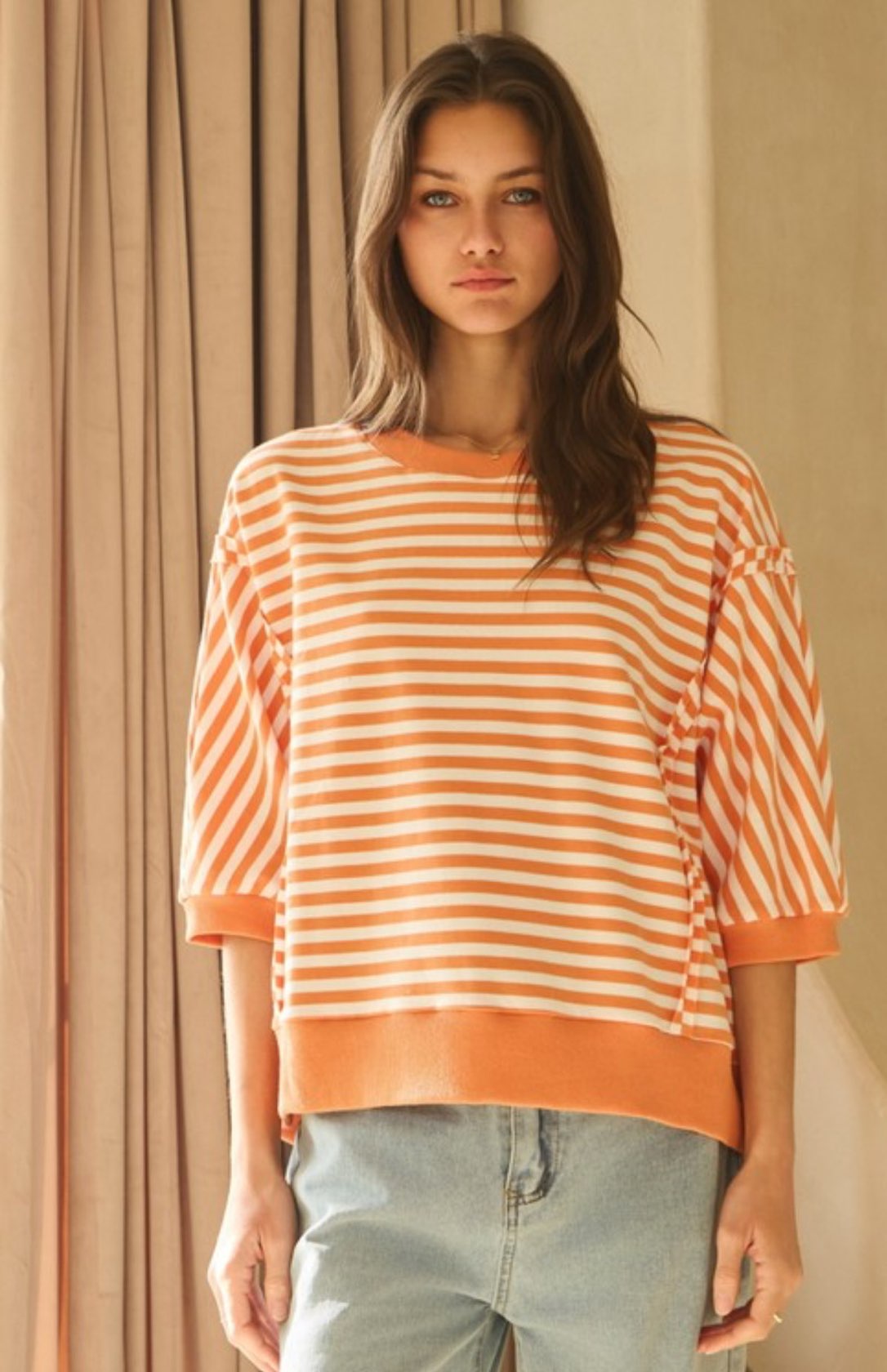 Striped Knit Top