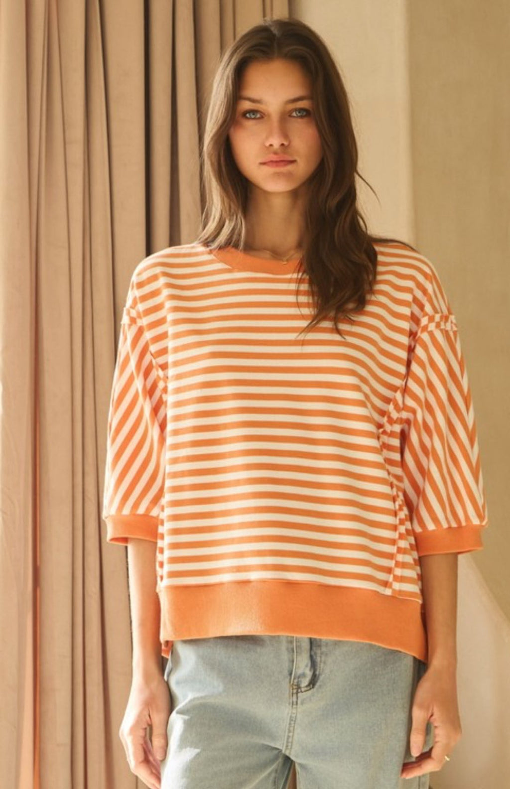 Striped Knit Top