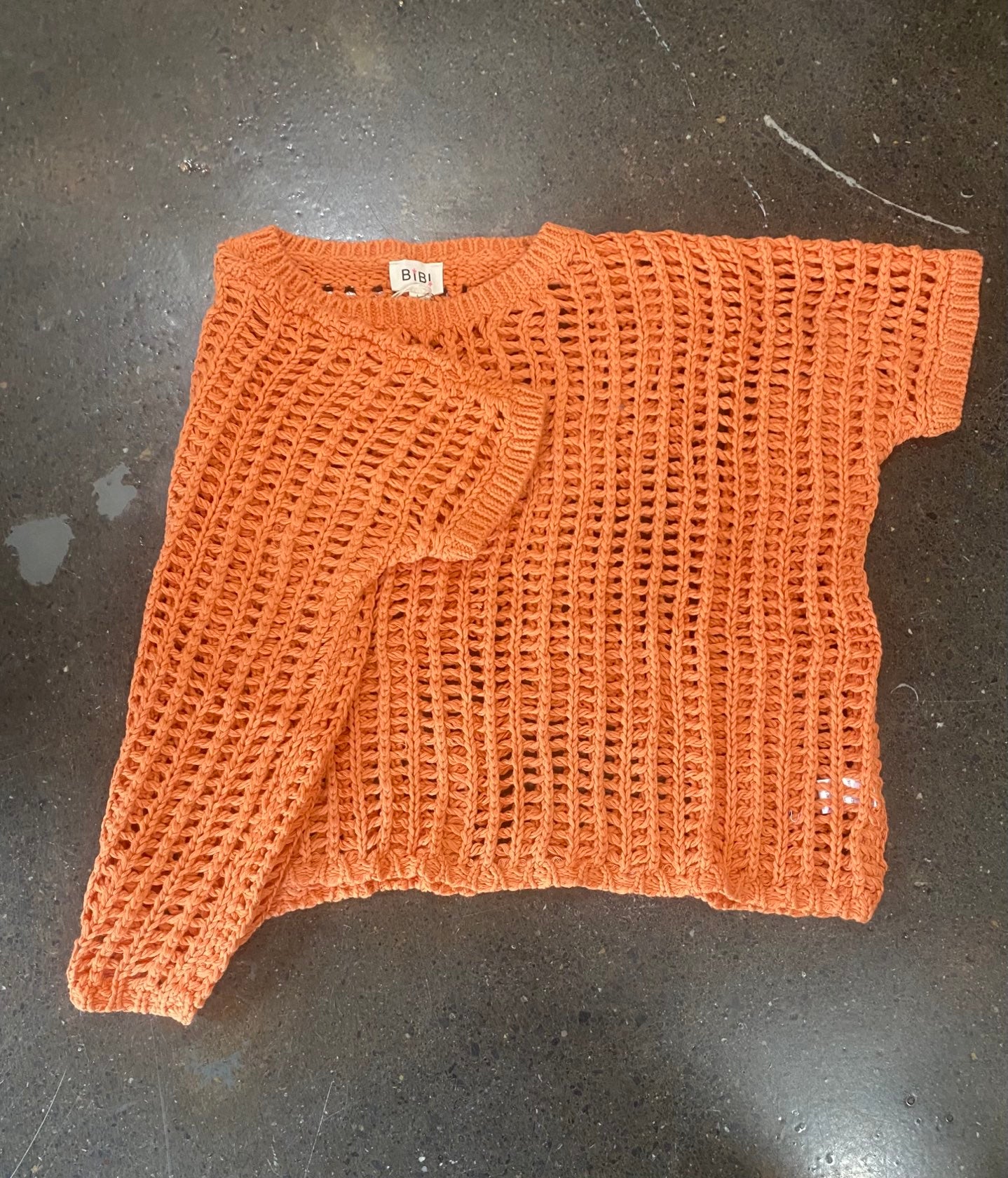 Short Sleeve Crochet Top