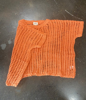 Short Sleeve Crochet Top