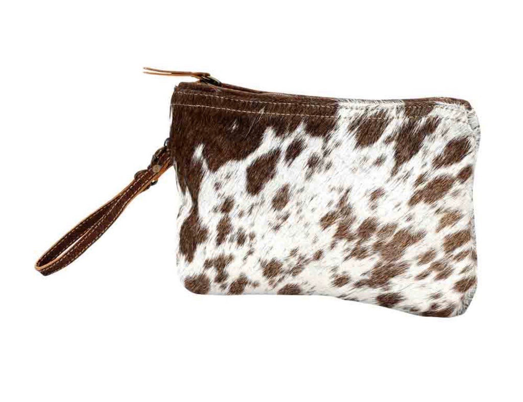 White & Brown Hairon Small Bag