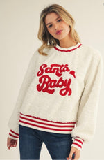 Santa Baby Fuzzy Sweatshirt