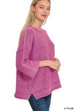 3/4 Sleeve Boxy Sweater