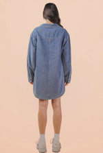 Mineral Wash Shirt Dress