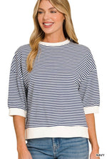 Striped Banded Top