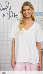 Relaxed  V-Neck Top