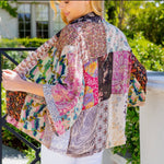 Floral Print Western Kimono