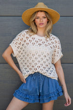 Crochet Knit Sweater