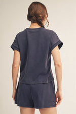 Flag Patched Top & Shorts