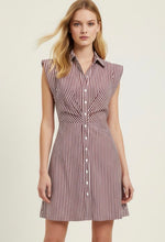 Striped Cap Sleeve Dress