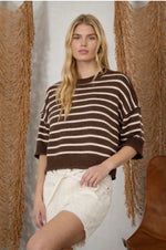 Stripe Drop Shoulder Sweater