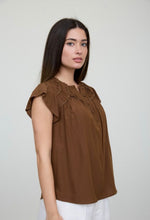 Ruffled Henley Blouse