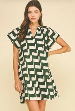 Geometric Print Dress