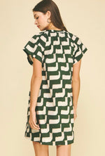 Geometric Print Dress