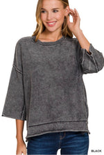 3/4 Sleeve Boxy Sweater