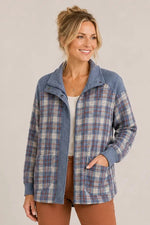 Corduroy Zipper Shacket