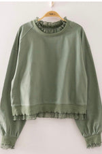 Lace Layered Sweatshirt
