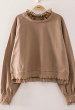 Lace Layered Sweatshirt